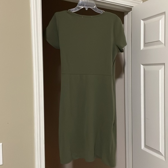 Planet Gold Plus Short Sleeve Wrap Dress - Picture 5 of 5